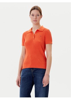 Tommy Hilfiger Sweter Fine WW0WW41474 Pomarańczowy Regular Fit ze sklepu MODIVO w kategorii Swetry damskie - zdjęcie 183867301