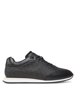 Calvin Klein Sneakersy Runner Lace Up Mono Pu HW0HW02574 Czarny ze sklepu MODIVO w kategorii Buty sportowe damskie - zdjęcie 183867312