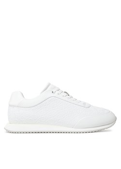 Calvin Klein Sneakersy Runner Lace Up Mono Pu HW0HW02574 Biały ze sklepu MODIVO w kategorii Buty sportowe damskie - zdjęcie 183867320