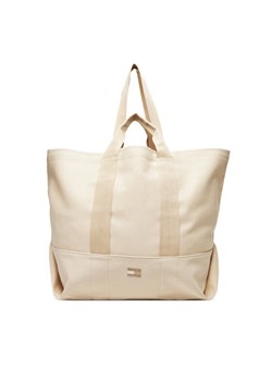 Tommy Jeans Torebka Tjw Tote Edition Canvas AW0AW17542 Beżowy ze sklepu MODIVO w kategorii Torby Shopper bag - zdjęcie 183867321