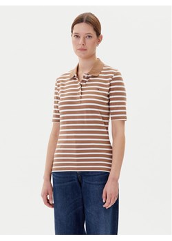Tommy Hilfiger Polo 1895 WW0WW43224 Brązowy Regular Fit ze sklepu MODIVO w kategorii Bluzki damskie - zdjęcie 183867332