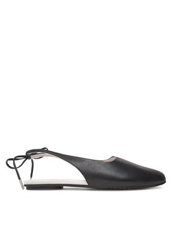 Calvin Klein Sandały Ballerina Sling Back Lth HW0HW02655 Czarny ze sklepu MODIVO w kategorii Balerinki - zdjęcie 183867380