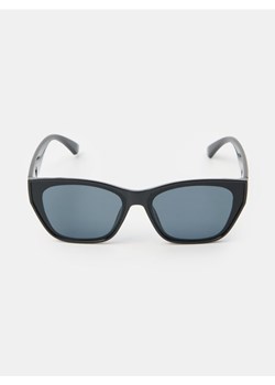 Sinsay - Prostokątne okulary przeciwsłoneczne z dekoracyjnym sercem - czarny ze sklepu Sinsay w kategorii Okulary przeciwsłoneczne damskie - zdjęcie 183869460