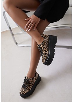 Panterkowe Sneakersy Vices na Grubej Podeszwie Tuliri ze sklepu renee.pl w kategorii Buty sportowe damskie - zdjęcie 183869690
