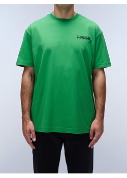 Napapijri Koszulka w kolorze zielonym ze sklepu Limango Polska w kategorii T-shirty męskie - zdjęcie 183871280