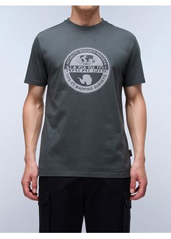 Napapijri Koszulka w kolorze zielonym ze sklepu Limango Polska w kategorii T-shirty męskie - zdjęcie 183871293