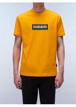 Napapijri Koszulka w kolorze pomarańczowym ze sklepu Limango Polska w kategorii T-shirty męskie - zdjęcie 183871303