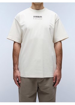 Napapijri Koszulka w kolorze kremowym ze sklepu Limango Polska w kategorii T-shirty męskie - zdjęcie 183871334