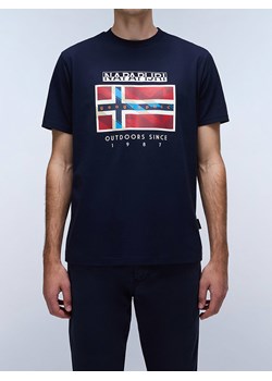 Napapijri Koszulka w kolorze granatowym ze sklepu Limango Polska w kategorii T-shirty męskie - zdjęcie 183871381