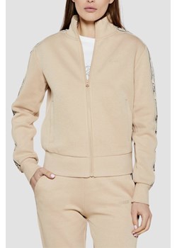 GUESS Beżowa bluza damska z lampasami Britney, Rozmiar XS ze sklepu outfit.pl w kategorii Bluzy damskie - zdjęcie 183872513