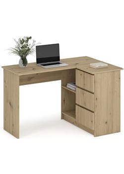 Biurko nowoczesne narożne dąb artisan M2-B21 ze sklepu Edinos.pl w kategorii Biurka i sekretarzyki - zdjęcie 183872532