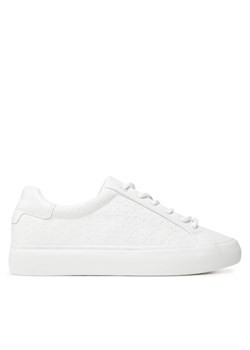 Sneakersy Calvin Klein Vulc Lace Up Mono Pu HW0HW02573 Biały ze sklepu eobuwie.pl w kategorii Buty sportowe damskie - zdjęcie 183873123