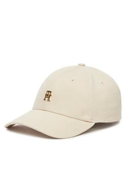 Czapka z daszkiem Tommy Hilfiger Elevated Chic AW0AW17631 Beżowy ze sklepu eobuwie.pl w kategorii Czapki z daszkiem damskie - zdjęcie 183873152