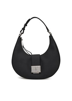 Torebka Tommy Jeans Tjw Crush Shoulder Bag AW0AW17539 Czarny ze sklepu eobuwie.pl w kategorii Listonoszki - zdjęcie 183873184