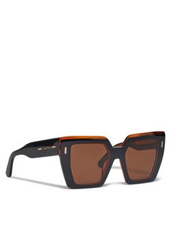 Okulary przeciwsłoneczne Calvin Klein CK23502S Brązowy ze sklepu eobuwie.pl w kategorii Okulary przeciwsłoneczne damskie - zdjęcie 183873242