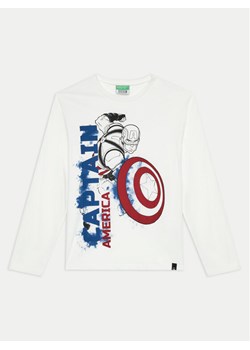 United Colors Of Benetton Bluzka 3ATNC10M8 Biały Regular Fit ze sklepu MODIVO w kategorii Bluzki dziewczęce - zdjęcie 183874554