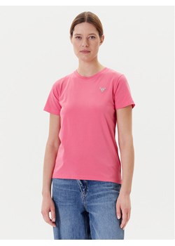 Guess T-Shirt W4YI10 J1314 Różowy Regular Fit ze sklepu MODIVO w kategorii Bluzki damskie - zdjęcie 183874703