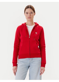 Guess Jeans Bluza W4YQ03 KC811 Czerwony Regular Fit ze sklepu MODIVO w kategorii Bluzy damskie - zdjęcie 183874751