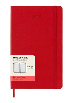 Moleskine Kalendarz dzienny &quot;2025&quot; w kolorze czerwonym - 13 x 21 cm ze sklepu Limango Polska w kategorii Akcesoria biurowe - zdjęcie 183877534