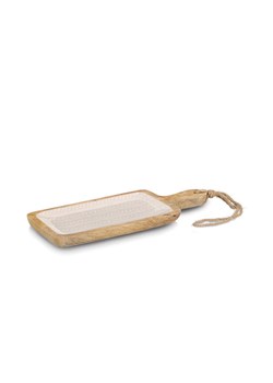 Zeller Deska w kolorze jasnobrązowo-beżowym do serwowania - 38 x 15 x 2,5 cm ze sklepu Limango Polska w kategorii Misy i tace dekoracyjne - zdjęcie 183877600