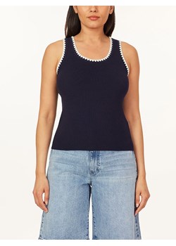 Scotch &amp; Soda Top w kolorze granatowo-białym ze sklepu Limango Polska w kategorii Bluzki damskie - zdjęcie 183878414