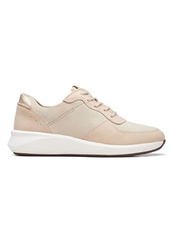 Clarks Skórzane sneakersy &quot;Comb Un Rio&quot; w kolorze beżowym ze sklepu Limango Polska w kategorii Buty sportowe damskie - zdjęcie 183878681