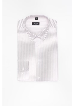 KOSZULA COFINO 3293T DŁUGI RĘKAW SLIM FIT BEŻOWA Z BAWEŁNĄ ze sklepu Recman w kategorii Koszule męskie - zdjęcie 183879962