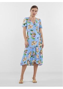 YAS Sukienka 26029672 Niebieski Regular Fit ze sklepu MODIVO w kategorii Sukienki - zdjęcie 183882780