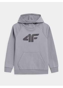 4F Bluza 4FJAW23TSWSM626 Szary Regular Fit ze sklepu MODIVO w kategorii Bluzy chłopięce - zdjęcie 183882794