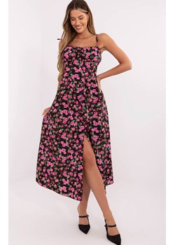 Sukienka na ramiączkach czarna MI-SK-23817-2.00, Kolor czarny, Rozmiar uniwersalny, ITALY MODA ze sklepu Primodo w kategorii Sukienki - zdjęcie 183883854