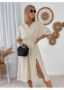 sukienka taloma beżowa one size ze sklepu UBRA w kategorii Sukienki - zdjęcie 183884273