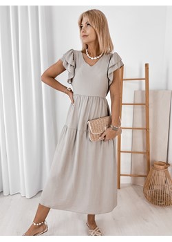 sukienka iskara ciemnobeżowa one size ze sklepu UBRA w kategorii Sukienki - zdjęcie 183884310