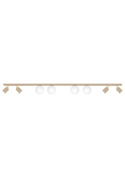 Nowoczesna beżowa lampa na szerokiej listwie Ingot - id: 50413 - marki Lumes - 183884403 Nowoczesna beżowa lampa na szerokiej listwie Ingot ze sklepu Edinos.pl w kategorii Lampy sufitowe - zdjęcie 183884403