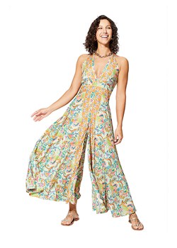 Aller Simplement Kombinezon w kolorze jasnozielono-pomarańczowym ze sklepu Limango Polska w kategorii Kombinezony damskie - zdjęcie 183884580