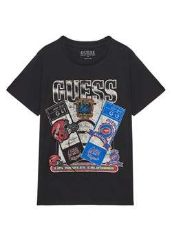 Guess T-Shirt L5YI10 K8HM4 Czarny Regular Fit ze sklepu MODIVO w kategorii T-shirty chłopięce - zdjęcie 183885604