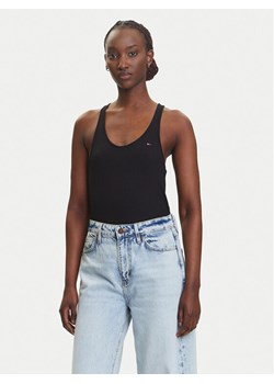 Tommy Jeans Top DW0DW20917 Czarny Regular Fit ze sklepu MODIVO w kategorii Bluzki damskie - zdjęcie 183885673