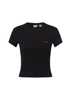 Levi's Koszulka damska Kobiety Bawełna czarny jednolity ze sklepu vangraaf w kategorii Bluzki damskie - zdjęcie 183887194
