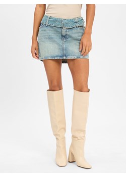 HUGO BLUE Dżinsowa spódnica damska - Gamini Kobiety Bawełna bielony jednolity ze sklepu vangraaf w kategorii Spódnice - zdjęcie 183887242