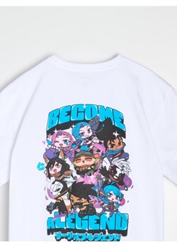 Sinsay - Koszulka z nadrukiem na plecach League of Legends - biały ze sklepu Sinsay w kategorii T-shirty męskie - zdjęcie 183887483