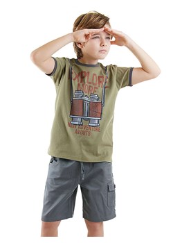 Denokids 2-częściowy zestaw w kolorze oliwkowo-szarym ze sklepu Limango Polska w kategorii T-shirty chłopięce - zdjęcie 183887650