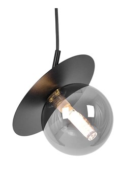 Lampa z okrągłym kloszem czarna A3-B23 ze sklepu Edinos.pl w kategorii Lampy wiszące - zdjęcie 183887920