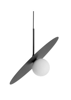 Nowoczesna lampa wisząca biało-czarna P0-N79 ze sklepu Edinos.pl w kategorii Lampy wiszące - zdjęcie 183887924