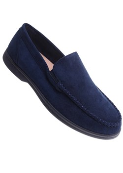 Buty męskie wsuwane granatowe mokasyny /D1-3 17809 T288/ ze sklepu Pantofelek24.pl w kategorii Mokasyny męskie - zdjęcie 183888361