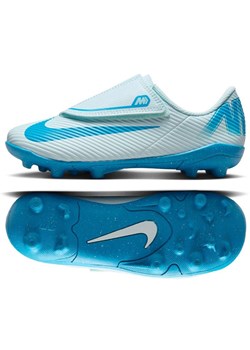 Buty piłkarskie Nike Mercurial Vapor 16 Club Mg Ps (V) Jr FQ8290-400 niebieskie ze sklepu ButyModne.pl w kategorii Buty sportowe dziecięce - zdjęcie 183888522
