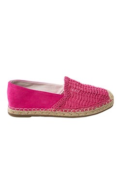 Różowe espadryle ażurowe na platformie Plevis ze sklepu ButyModne.pl w kategorii Espadryle damskie - zdjęcie 183888540