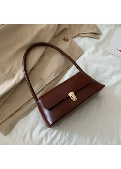Torebka na ramię w stylu retro - Brązowy ze sklepu Intimica.pl w kategorii Listonoszki - zdjęcie 183890704