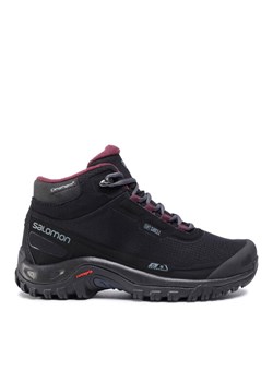 Salomon Trekkingi Shelter Cs Wp W 411105 21 V0 Czarny ze sklepu MODIVO w kategorii Buty trekkingowe damskie - zdjęcie 183891024