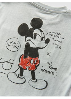 Reserved - Bawełniany t-shirt Mickey Mouse - jasnoniebieski ze sklepu Reserved w kategorii T-shirty chłopięce - zdjęcie 183892341