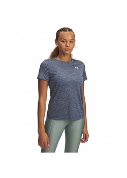 Damska koszulka treningowa Under Armour Tech SSC- Twist - niebieska ze sklepu Sportstylestory.com w kategorii Bluzki damskie - zdjęcie 183892691