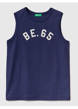 Benetton Top w kolorze granatowym ze sklepu Limango Polska w kategorii Bluzki dziewczęce - zdjęcie 183893331